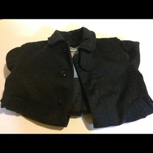 Loden Gray wool trench coat size 2 made in Italy